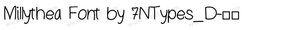 Millythea Font by 7NTypes_D字体转换